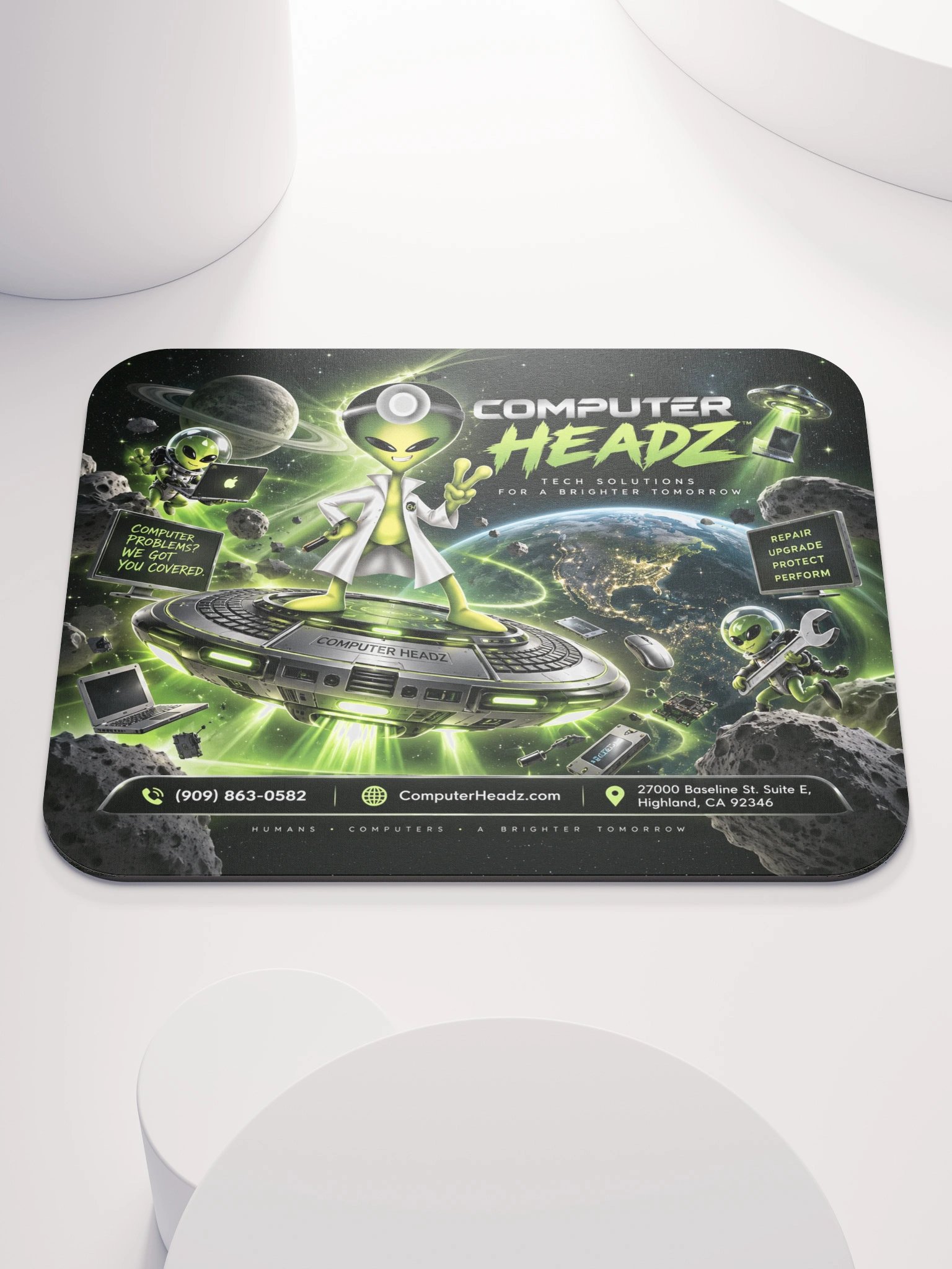 Computer Headz Green Sector Mousepad – Edition 01 product image (1)