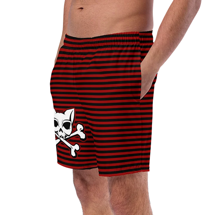 Red and Blaque Redlne Kat Skull Swim Shorts product image (2)