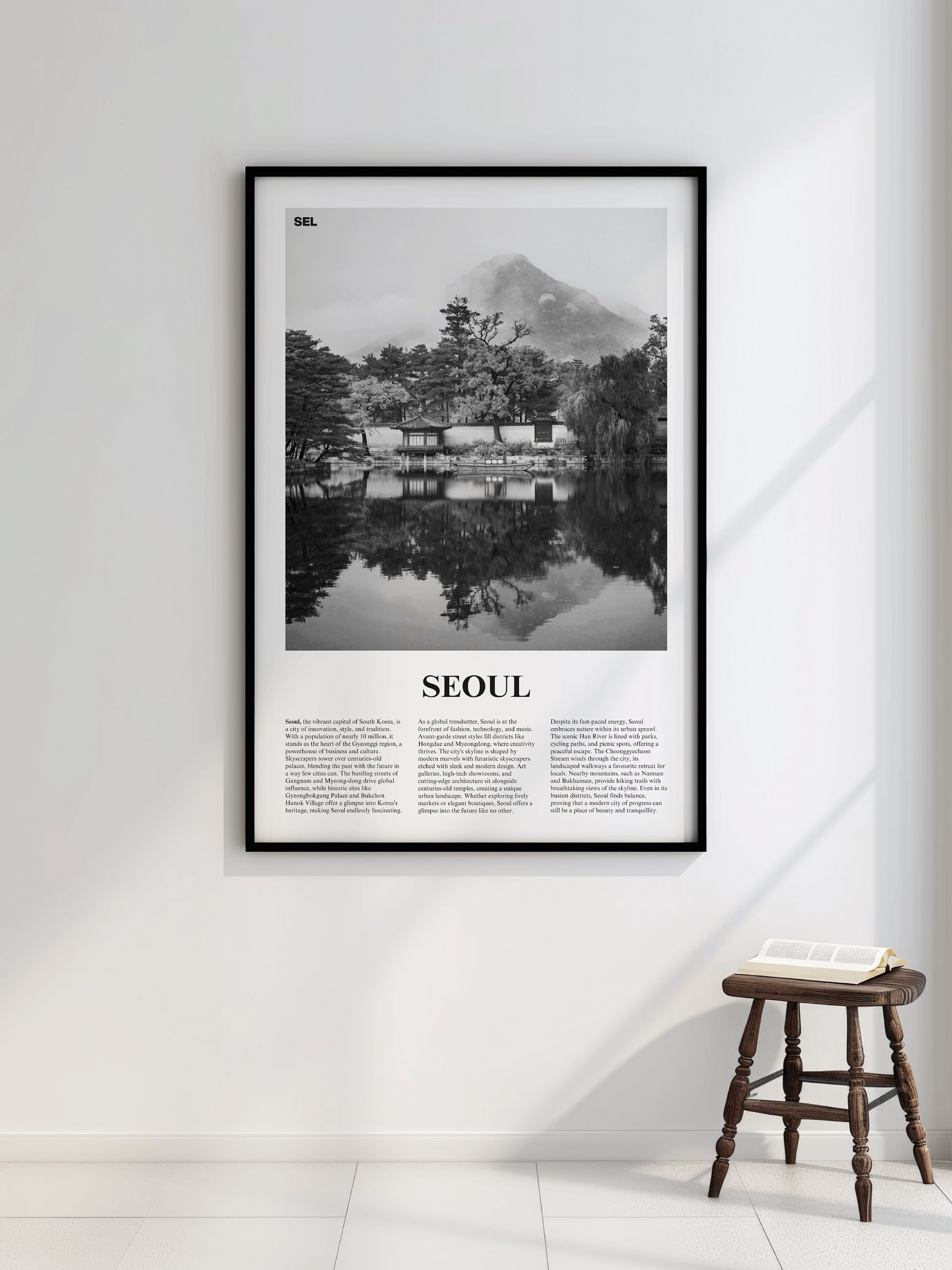 Seoul 03 Newspaper Poster | Framed product image (2)