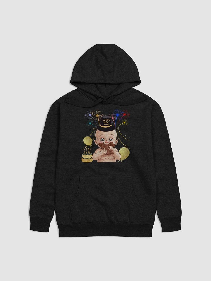 Baby New Year Eating Chocolate Hoodie product image (1)