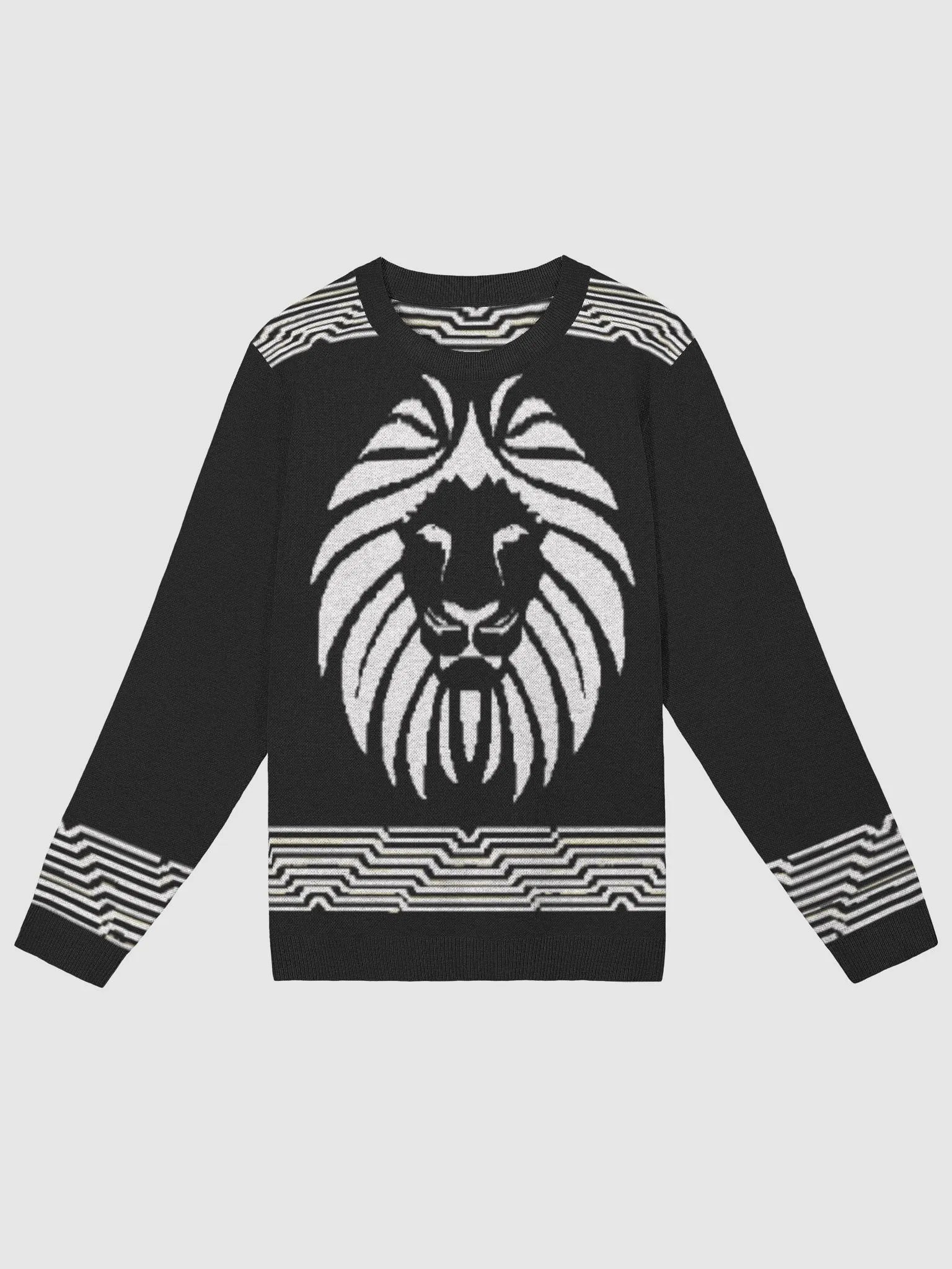 ISI ỌDỤM Black and White Jacquard Sweater product image (1)