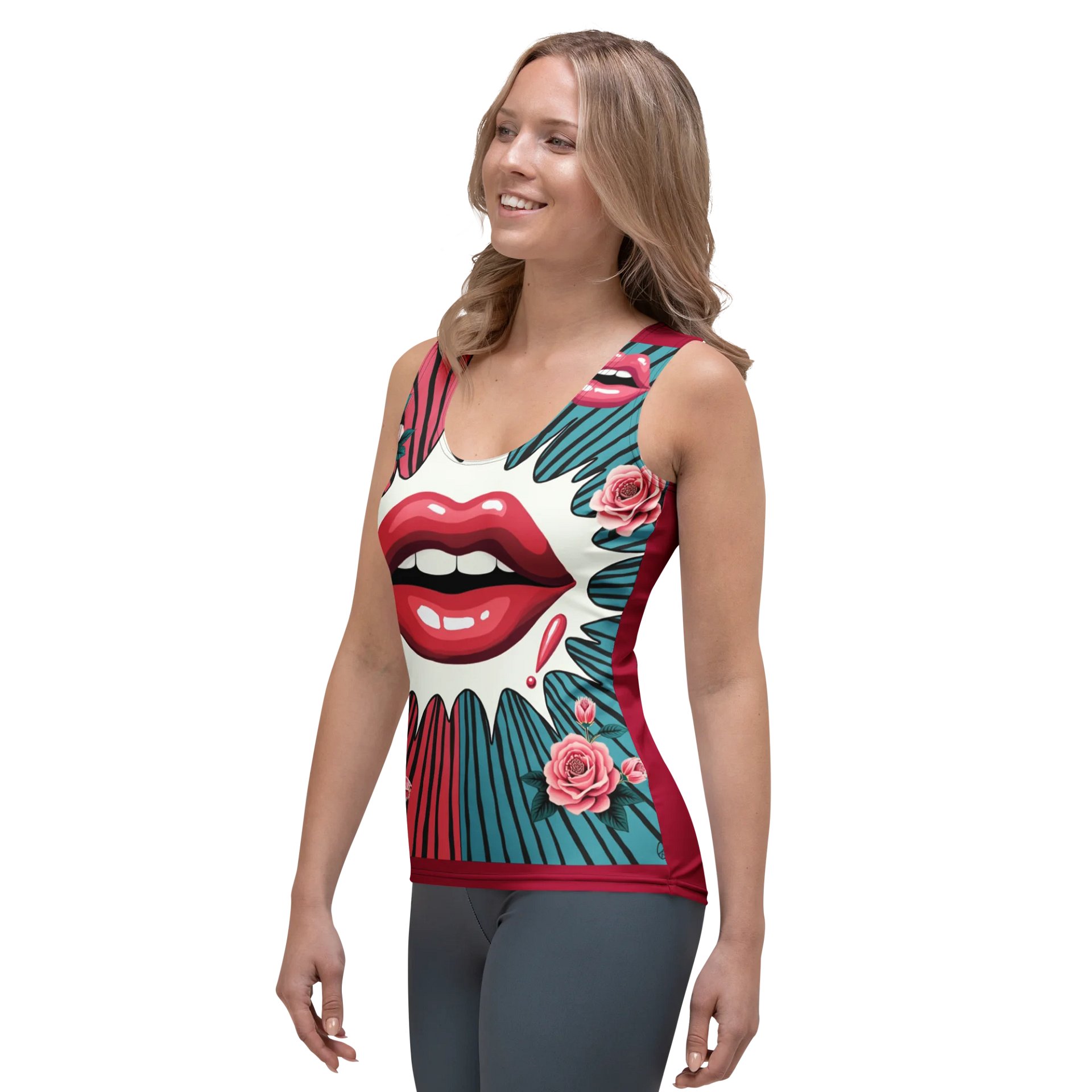 Pop Art Kiss Women's Tank Top product image (3)