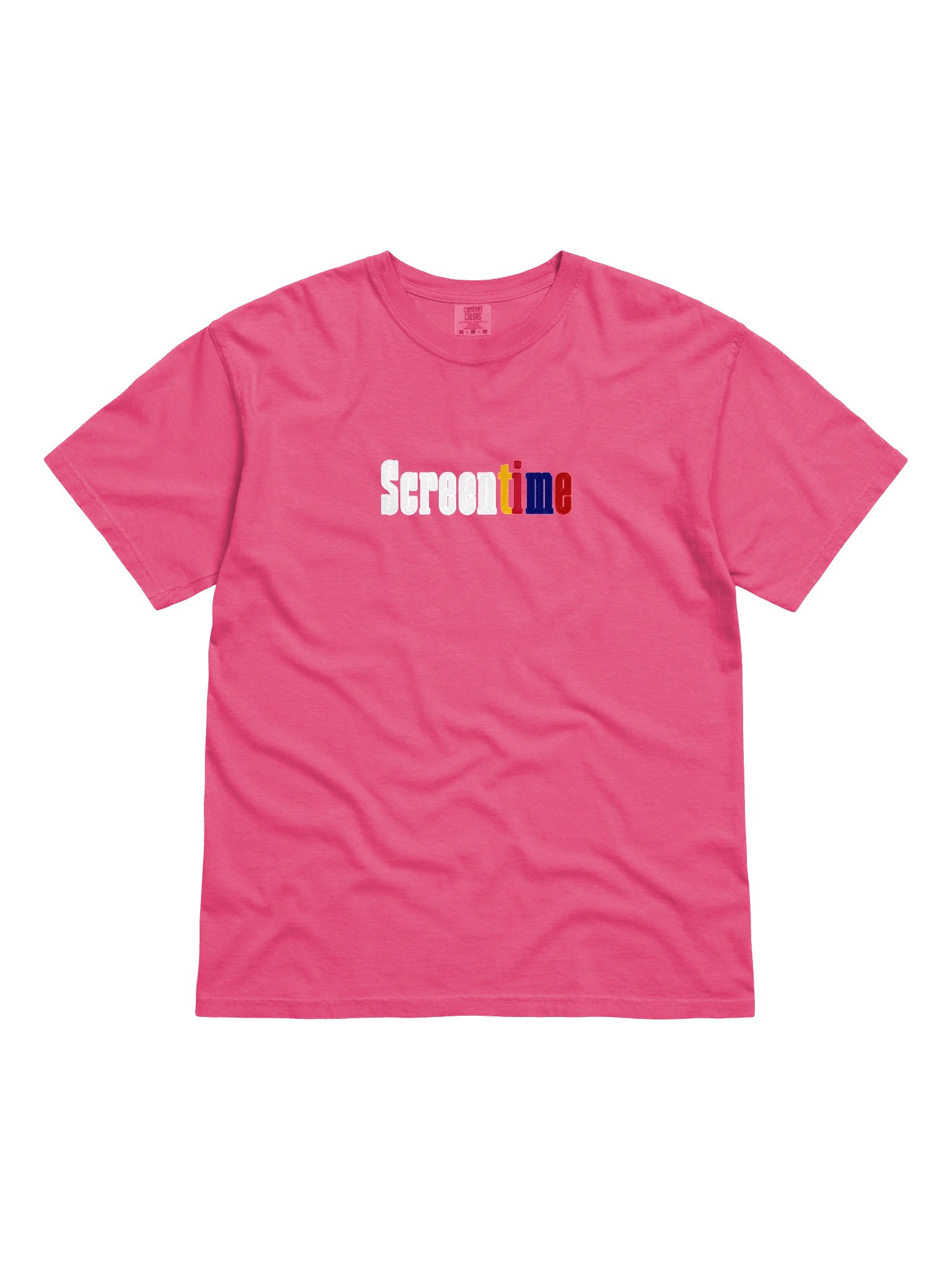Screentime Vibes Heavy Tee (Pink Edition) product image (1)