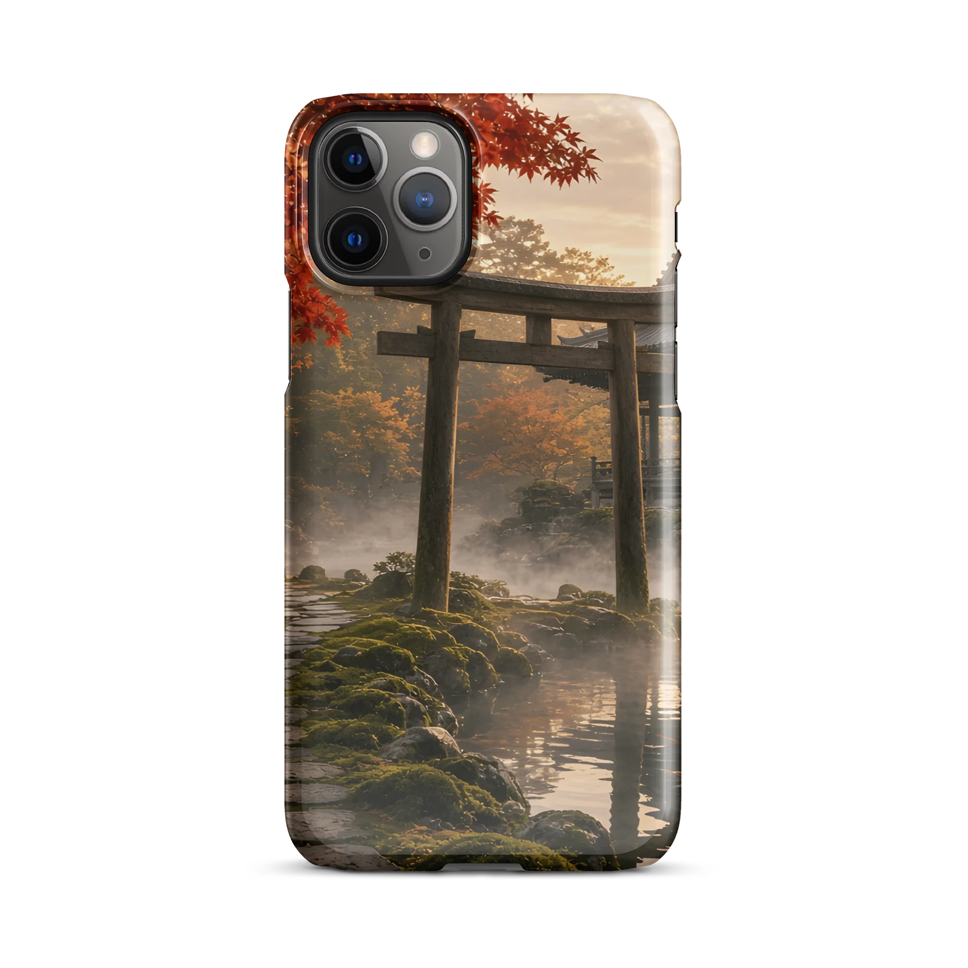 Japanese Torii Gate Autumn Garden iPhone Snap Case | Aesthetic Asian Landscape Phone Cover product image (29)