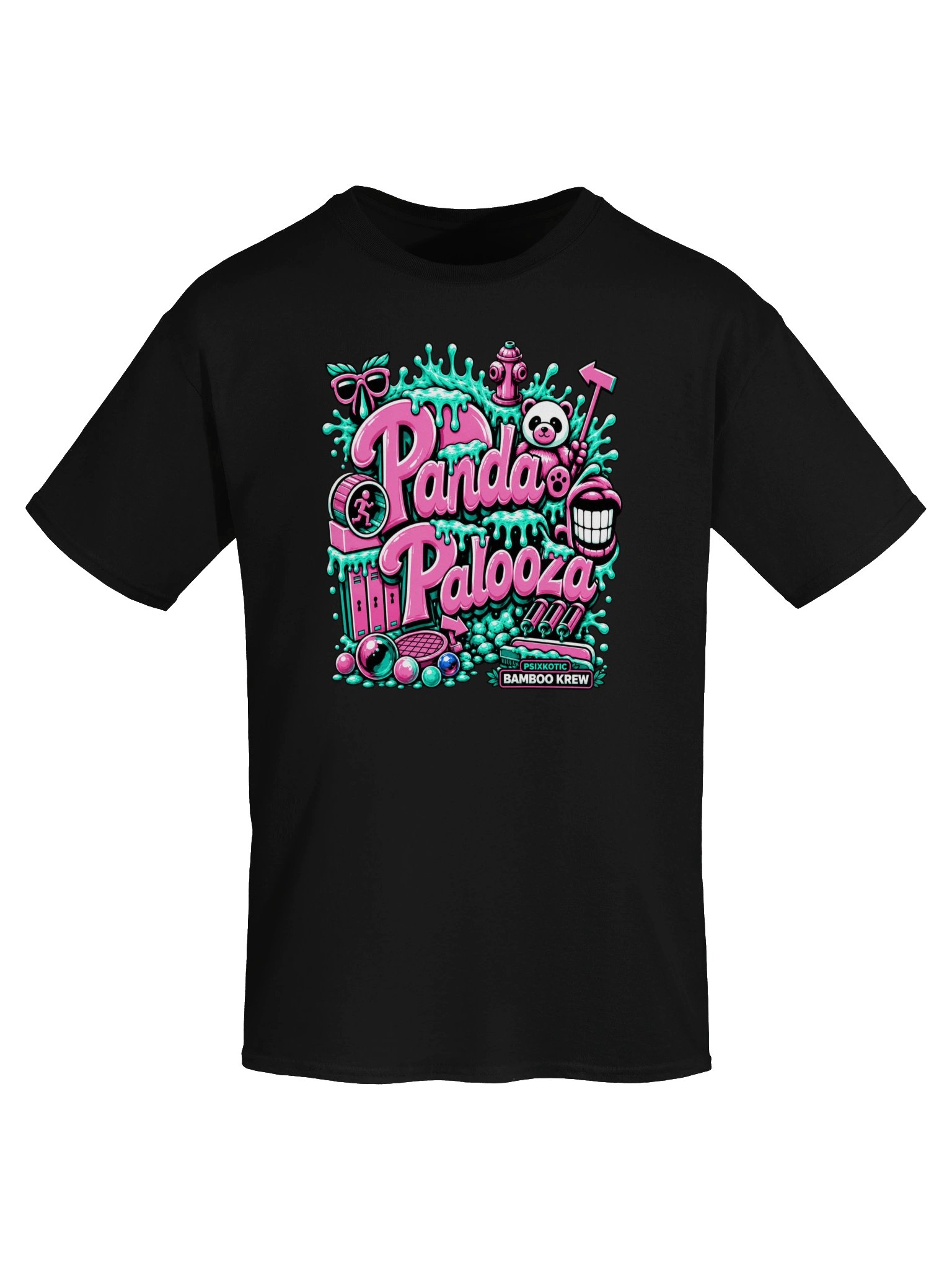 Panda Palooza Neon Street-Art Tee product image (27)