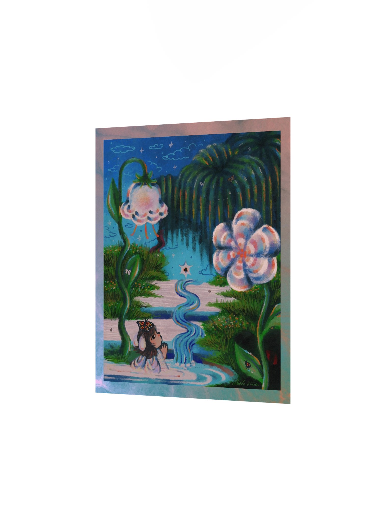 "Bell Flower Bunny" Print product image (2)