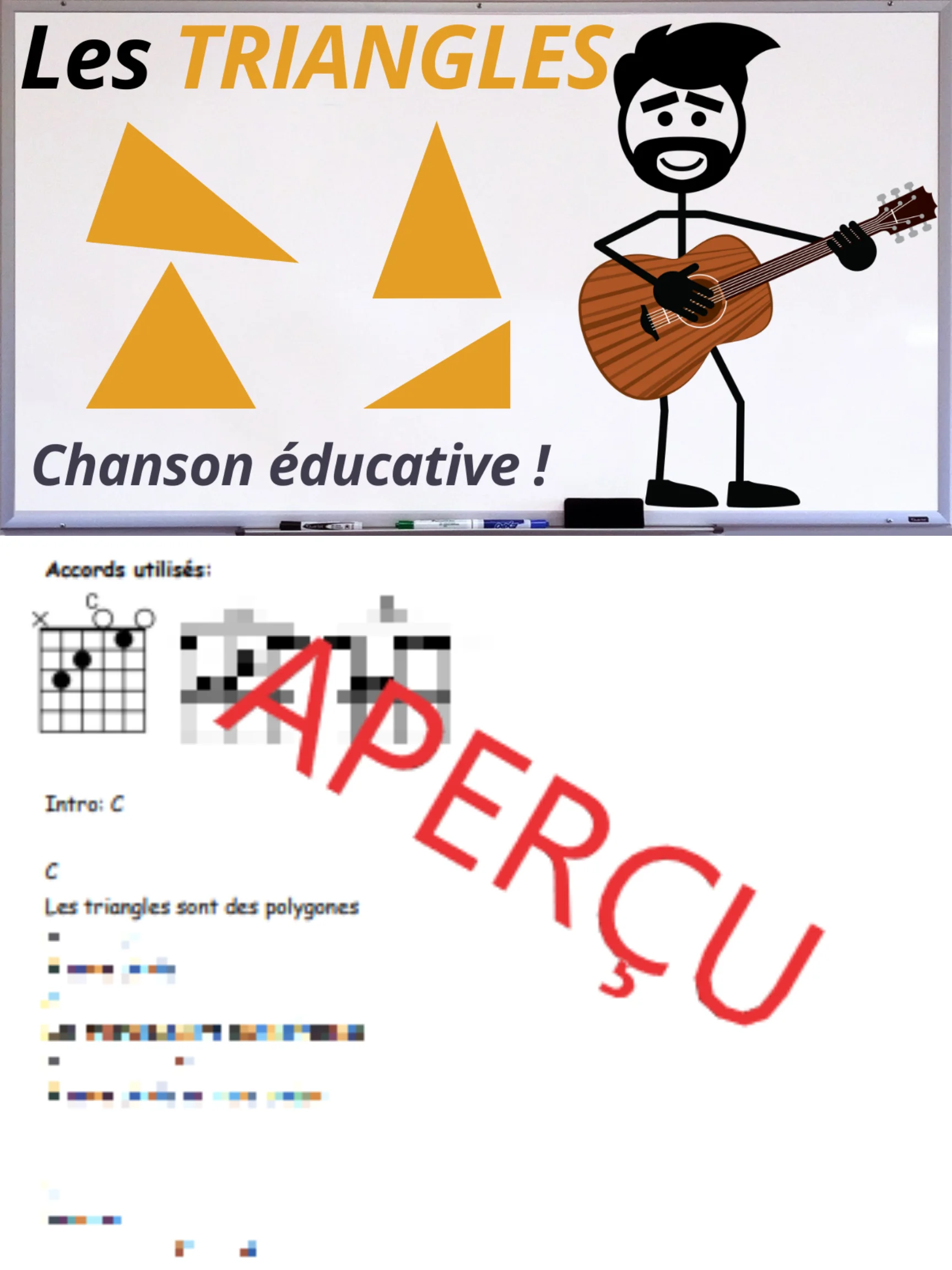 Les triangles - Accords de guitare product image (1)