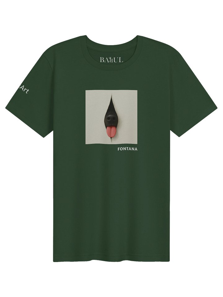 DOGART Unisex Jersey Dog T-Shirt - FONTANA - Iconic Painting Reimagined with Dogs product image (1)