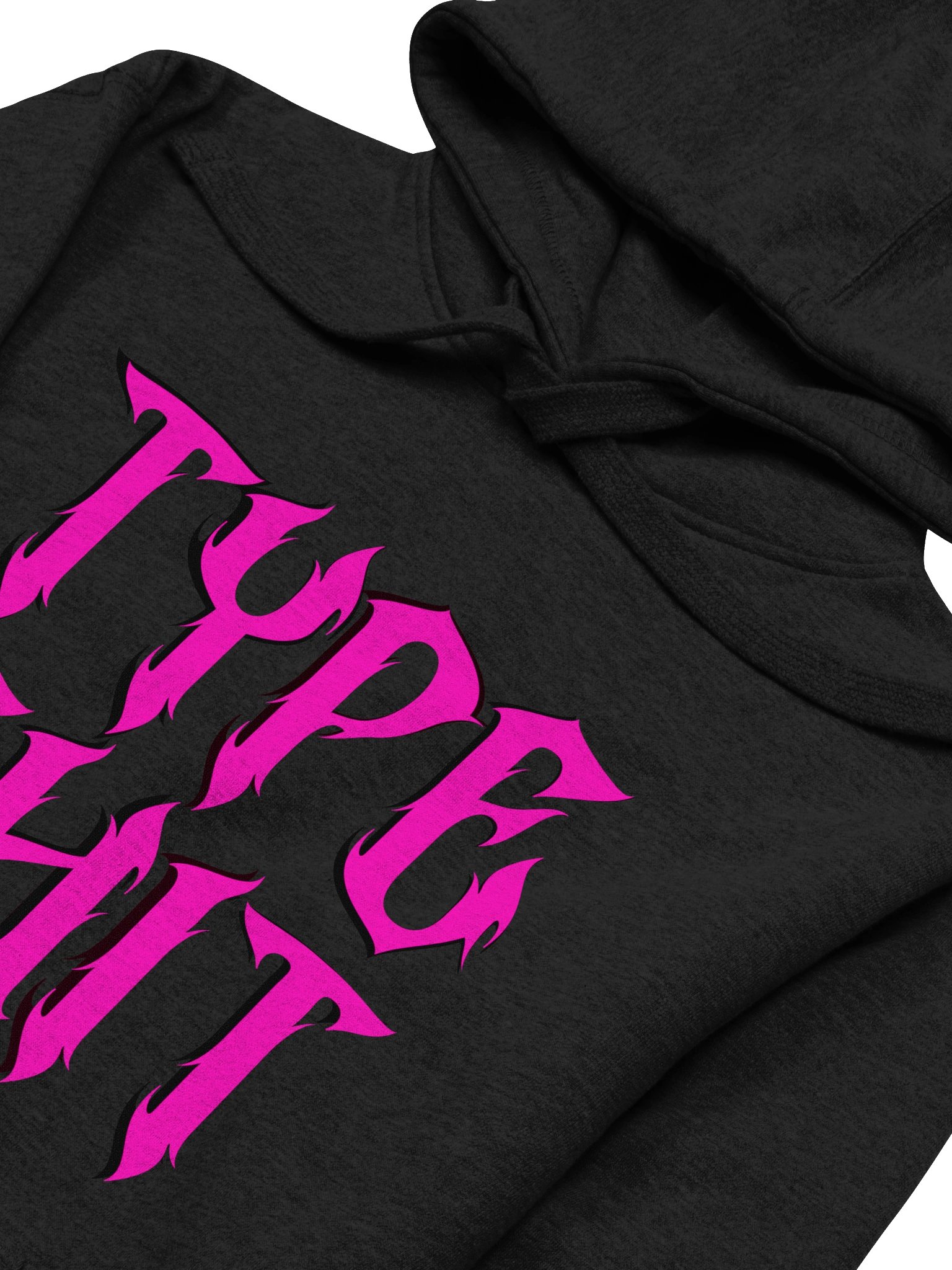 Black hoodie type shit product image (3)