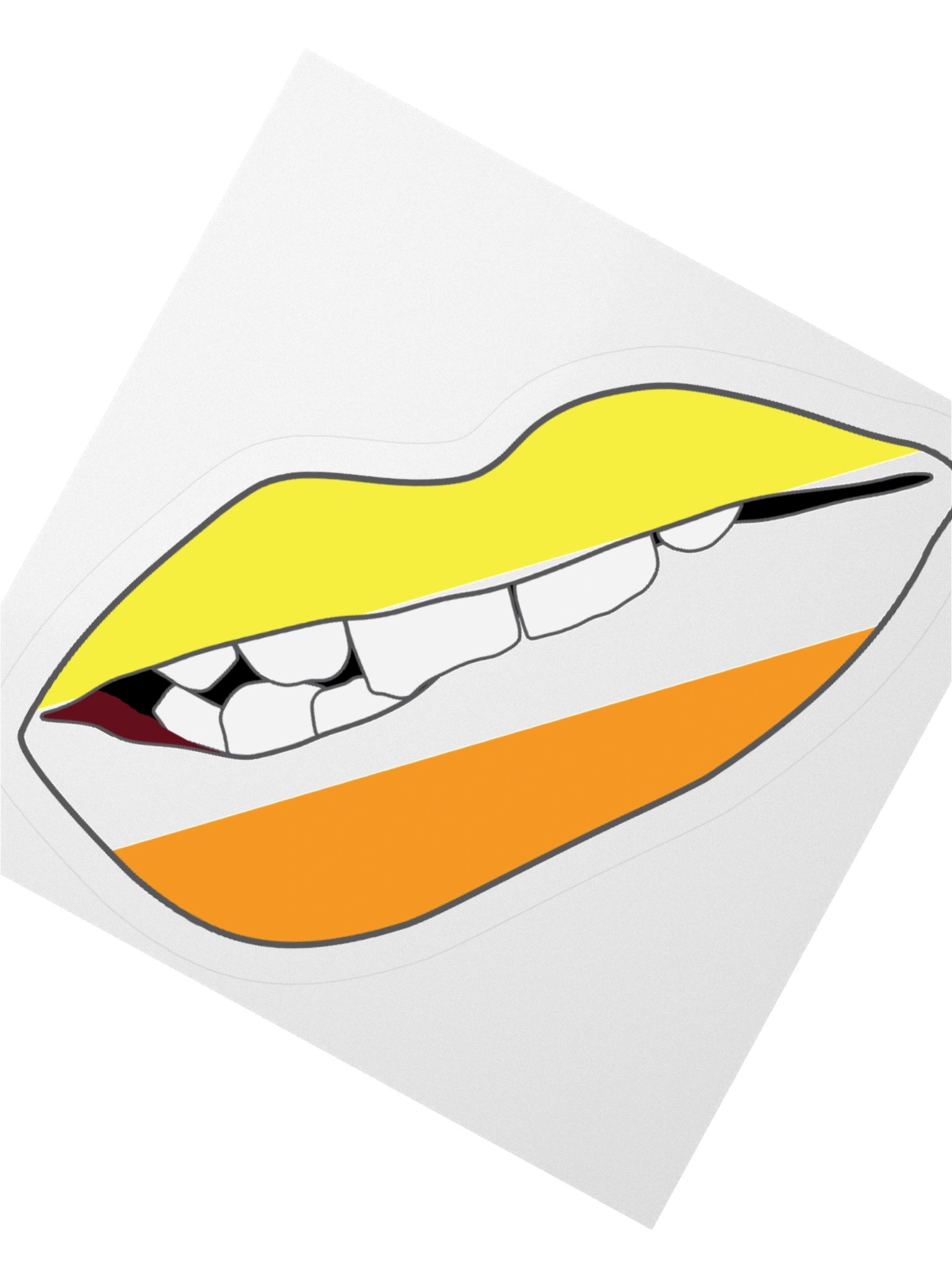 Maverique Pride Flag Biting Lips Sticker product image (4)