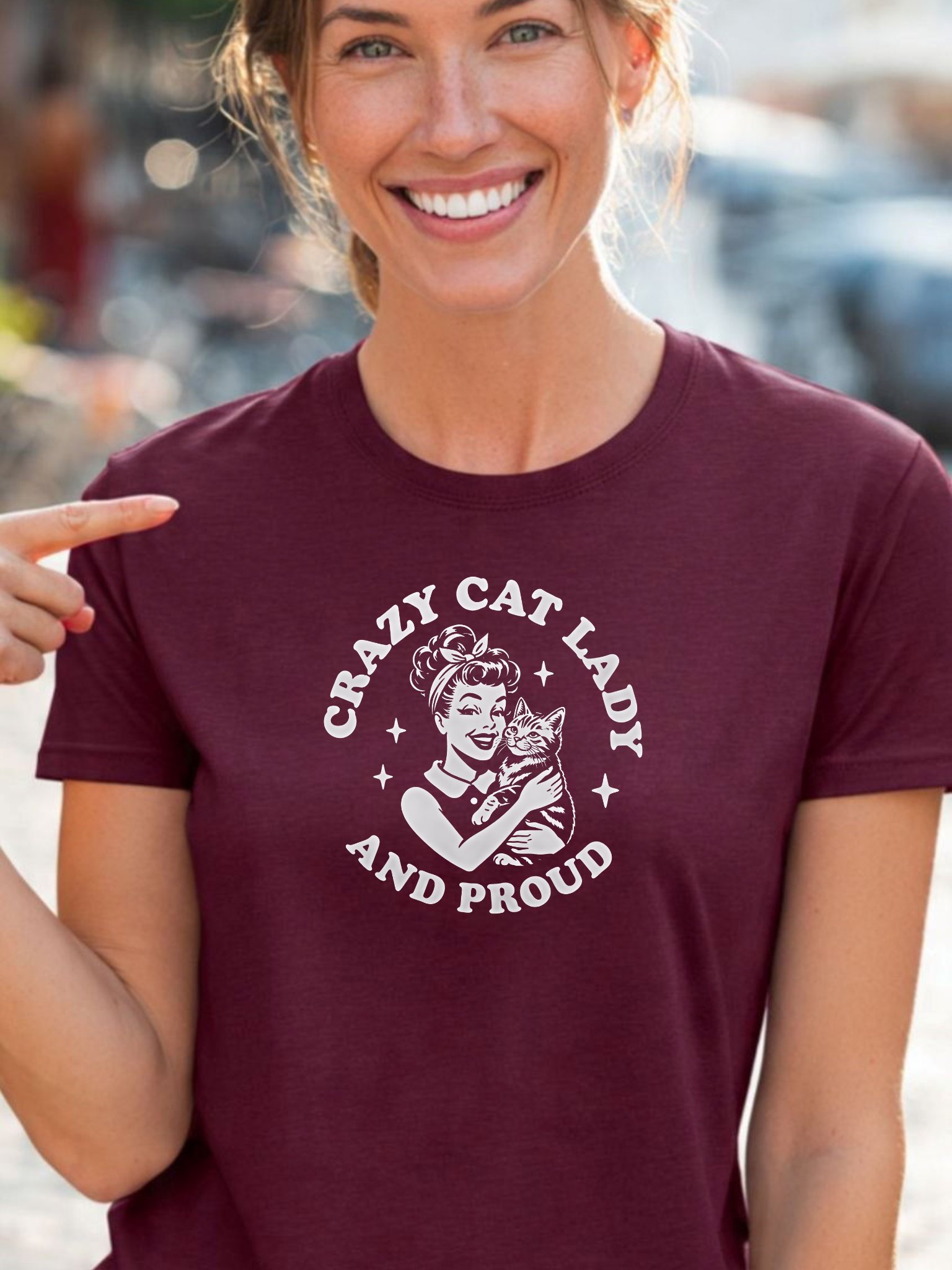 Crazy cat lady vintage Tee product image (7)