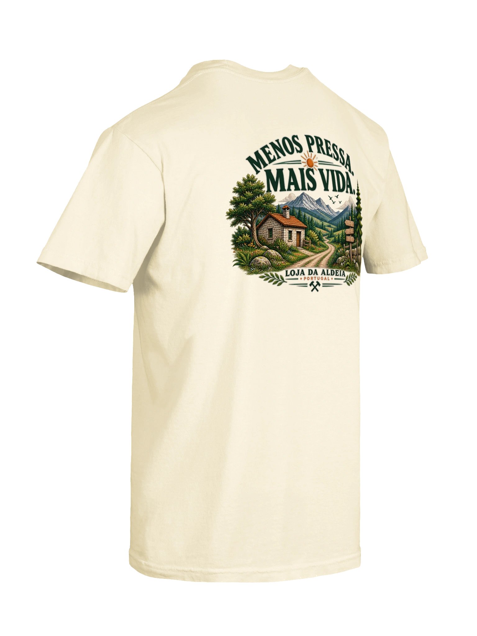 T-Shirt Menos Pressa, Mais Vida — Loja da Aldeia product image (8)