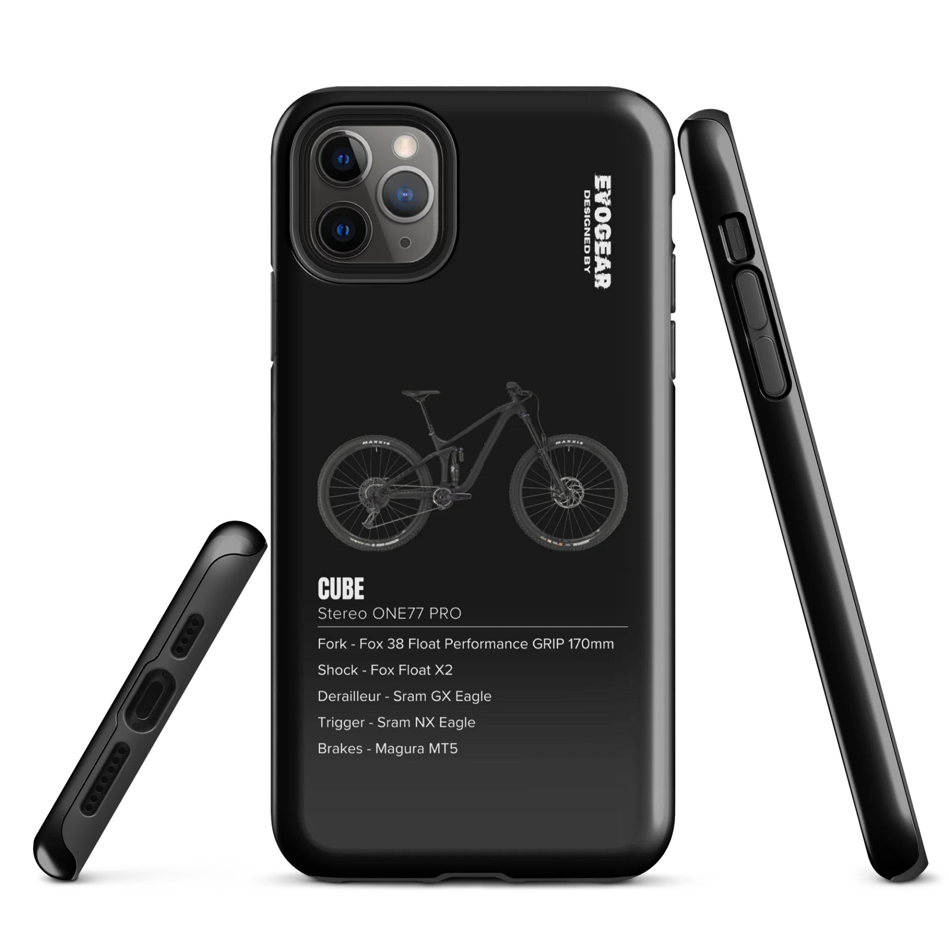 Black CUBE Stereo ONE77 PRO iPhone Case product image (1)