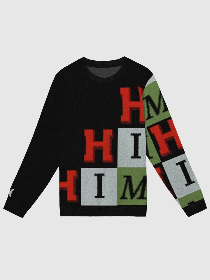 HIM Jacquard Letter Crewneck Sweater product image (2)