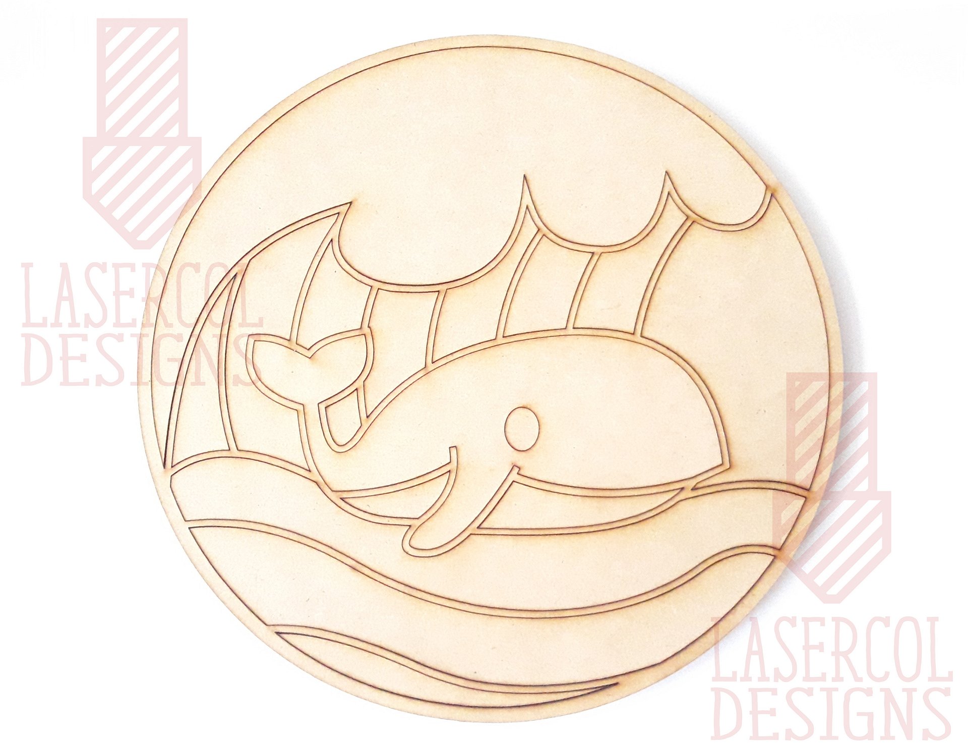 Whale DIY Paint Puzzle - Laser Cut Files product image (5)
