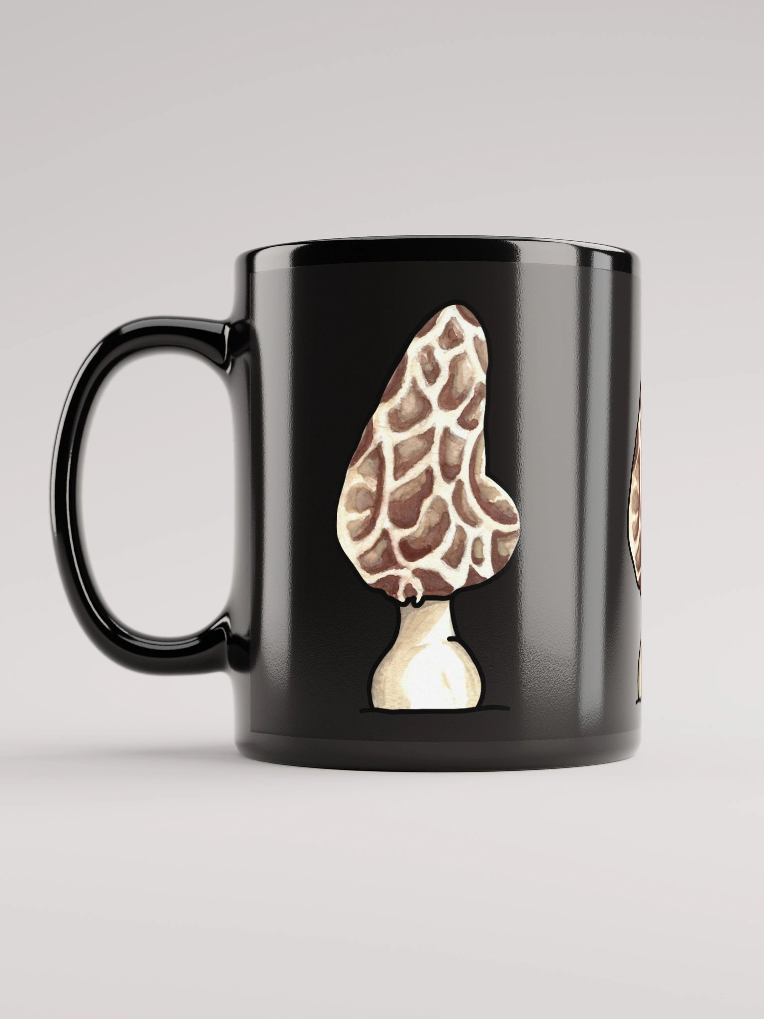 Linus's Morel Mug ~ Black product image (4)
