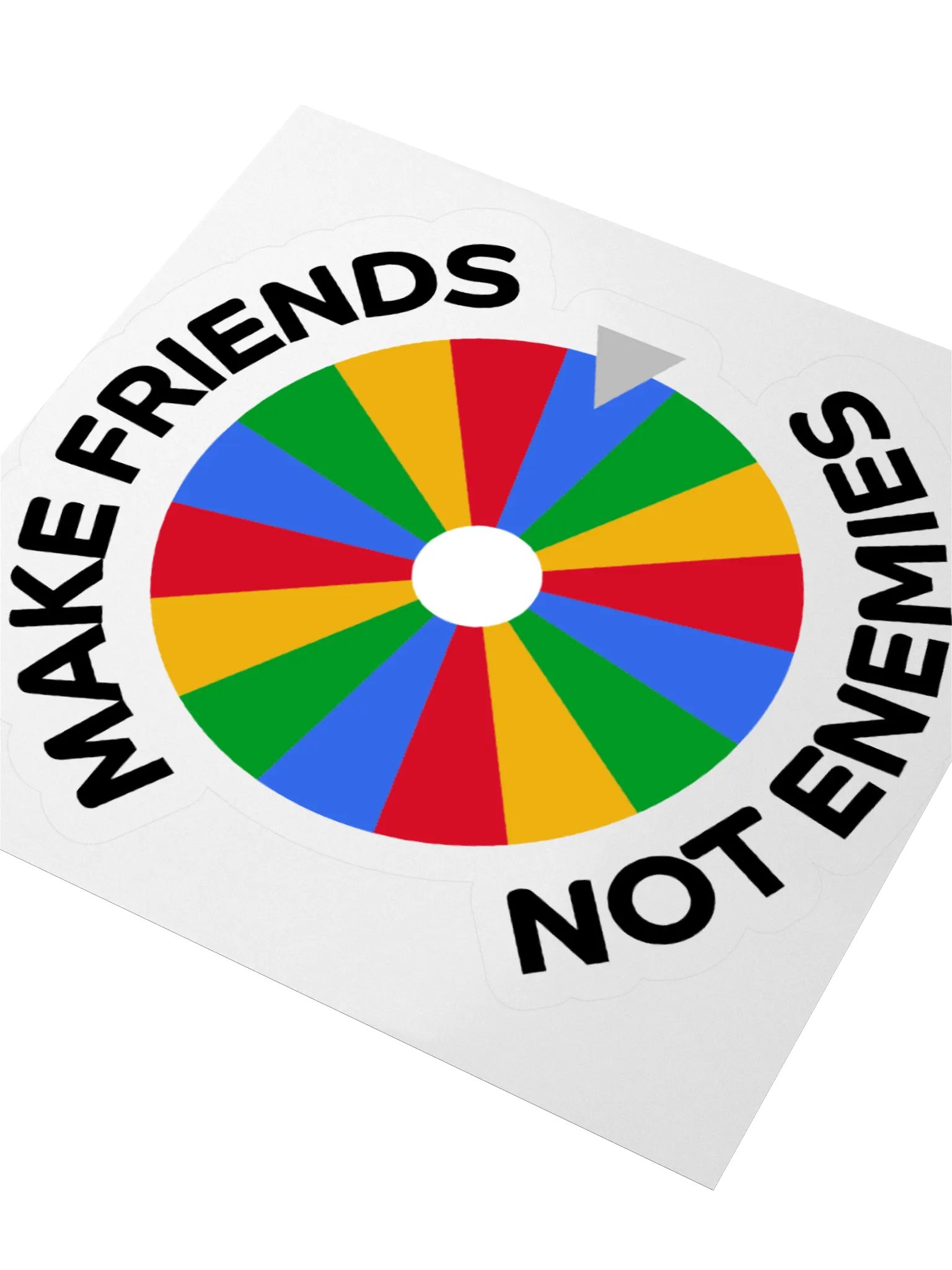 Make Friends Not Enemies Sticker product image (6)