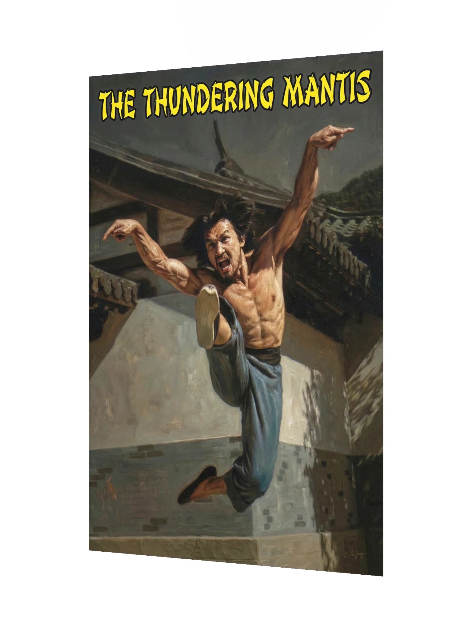 The Thundering Mantis Art Poster product image (3)