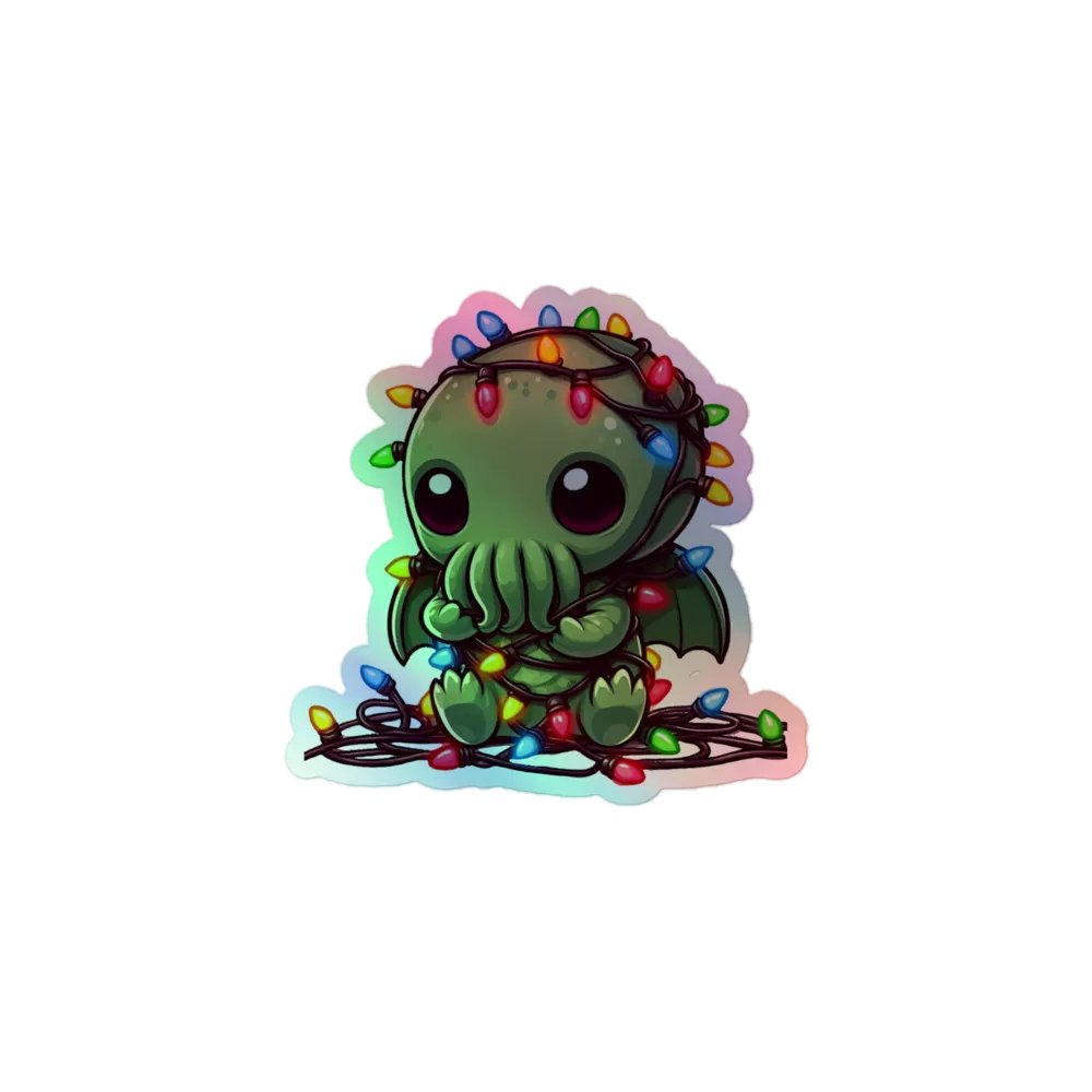 Lights Holiday Holo Sticker product image (1)