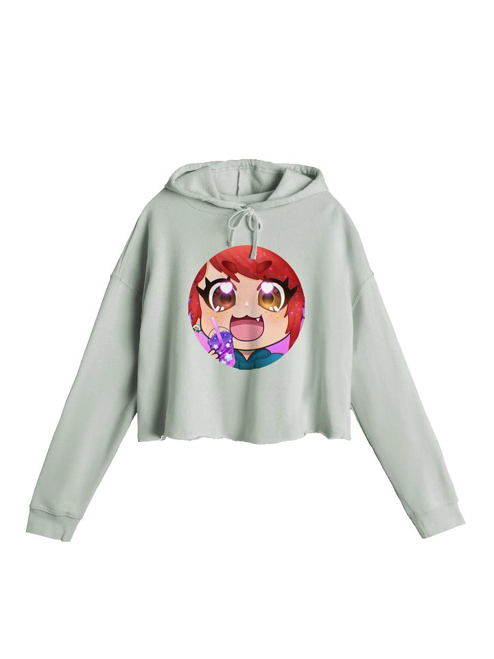Boba Tea Pearl Women’s Lightweight Cropped Hoodie product image (2)