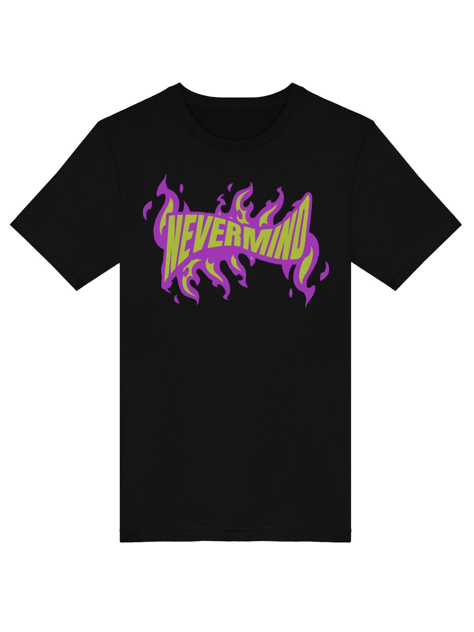 Nevermind Flame T-Shirt Urban Fashion Aesthetic Streetwear product image (5)