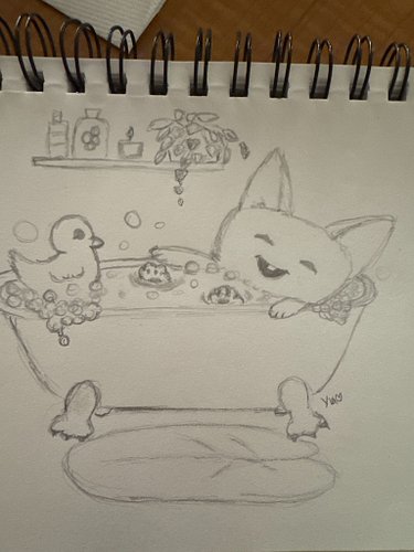 Little lunch sketching 🥰 I think we need more ducks 🤔