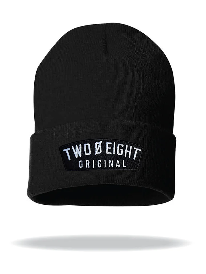 Two 0 Eight Original Patch Black Cuffed Beanie product image (1)