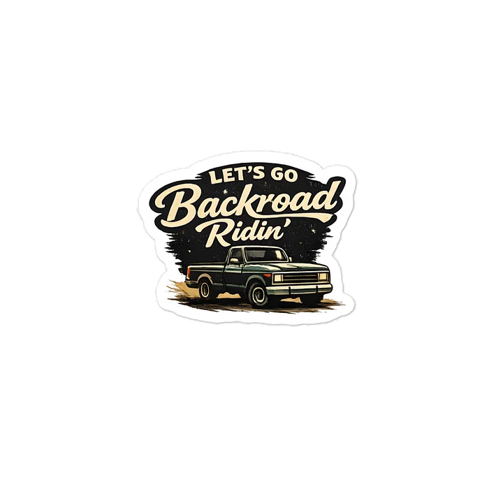 Vintage Backroad Ridin' Stickers product image (2)