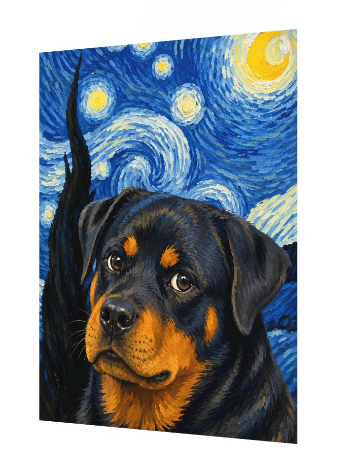 Rottweiler Starry Night Poster product image (4)