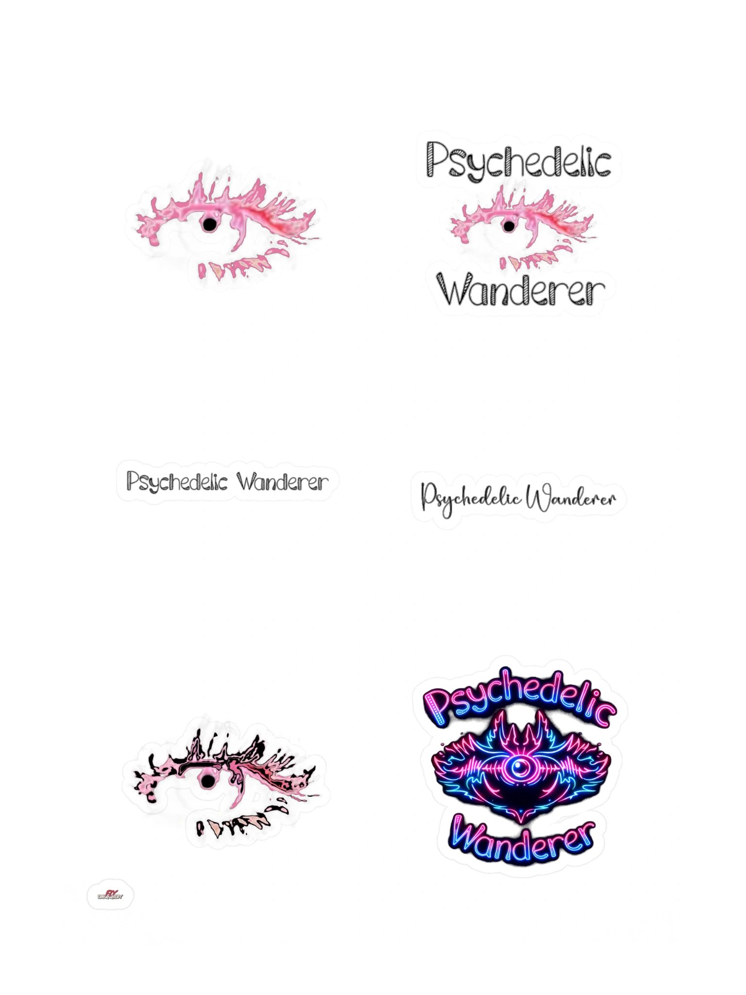 Psychedelic Wanderer Kiss Cut Sticker Sheet product image (3)