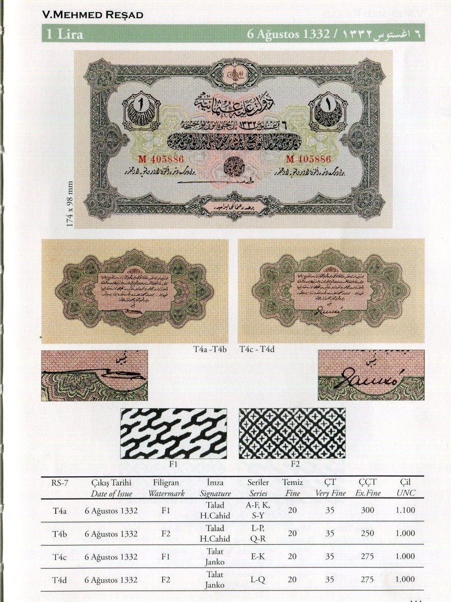 ليرة عثمانية واجدة اصدار عام 1917 product image (5)