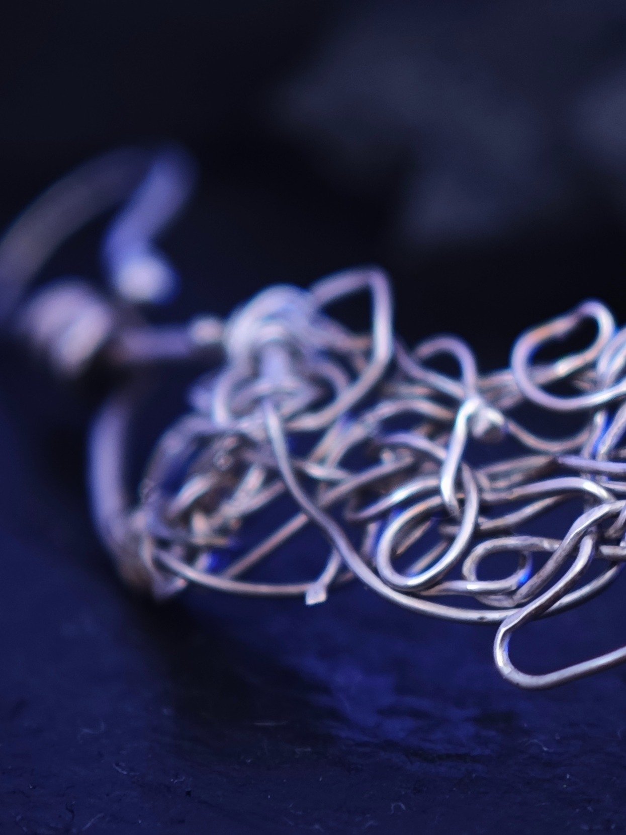 Argentium crochet bracelet product image (4)
