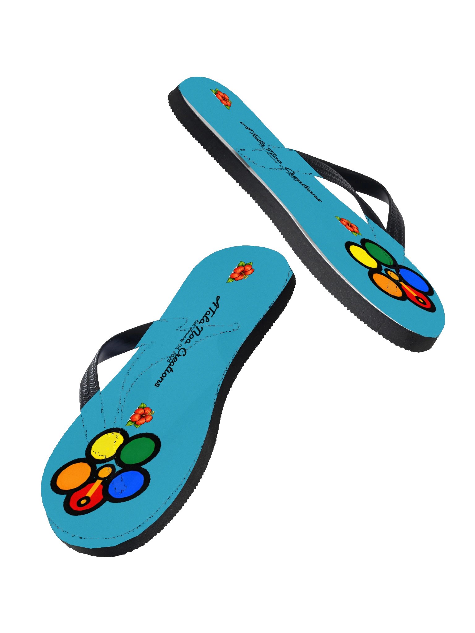 Tropical Pride custom Flip-flops product image (2)