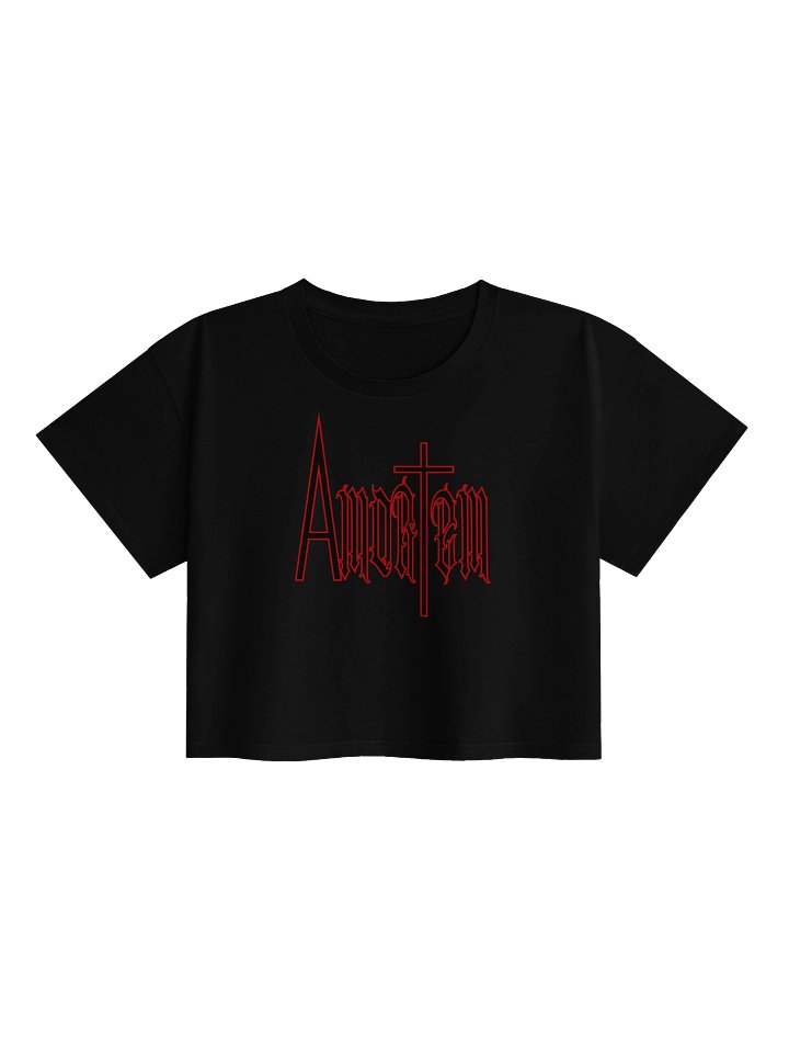 Amortem Outline Logo (Red) Crop Top product image (1)