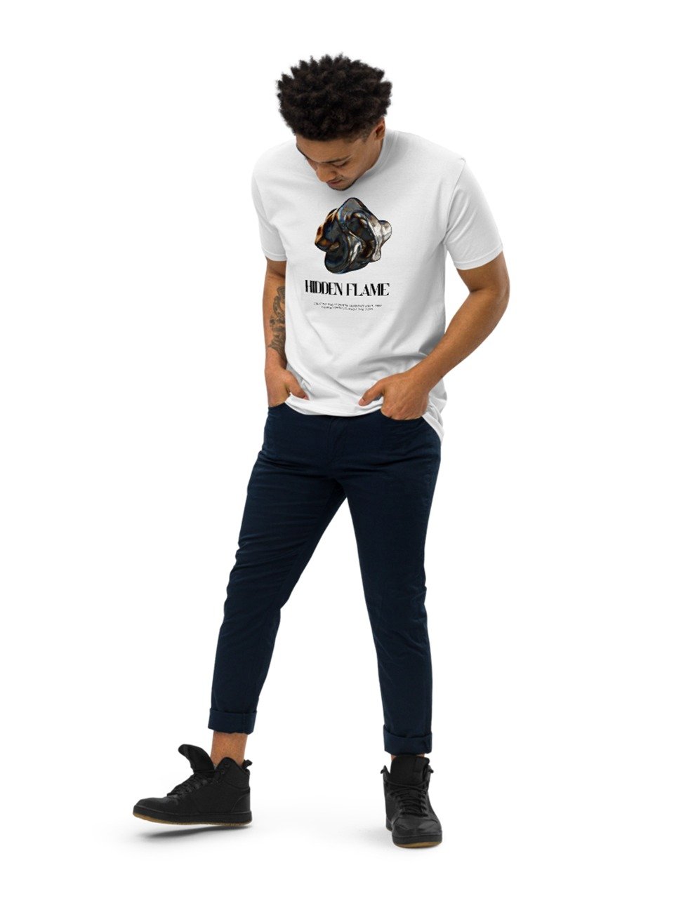 Hidden Flame Men’s Premium Heavyweight Tee by Cotton Heritage MC1086 product image (5)