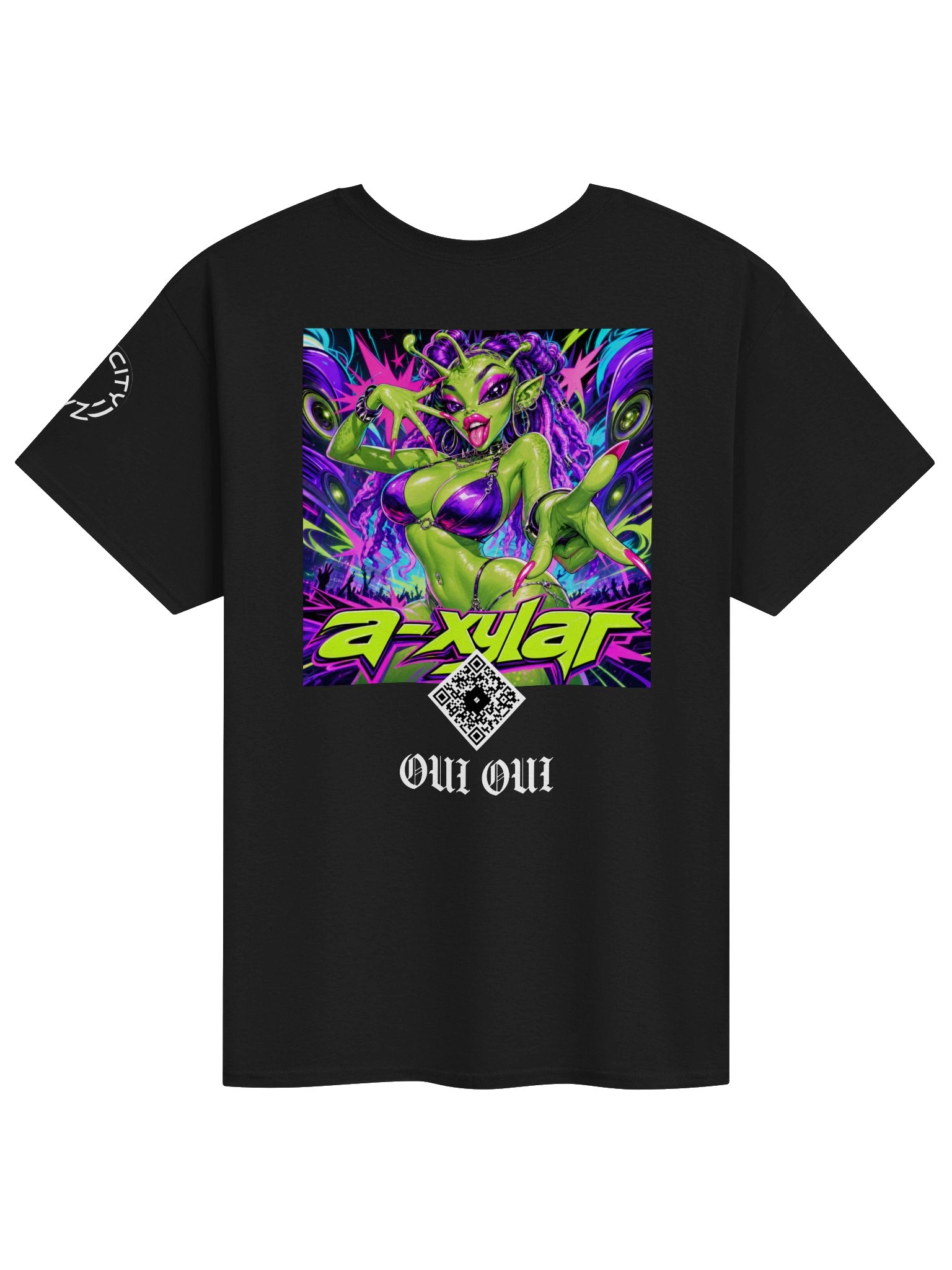 a-xylar Scan Tee - Aggressive Techno Rave Art Shirt product image (1)