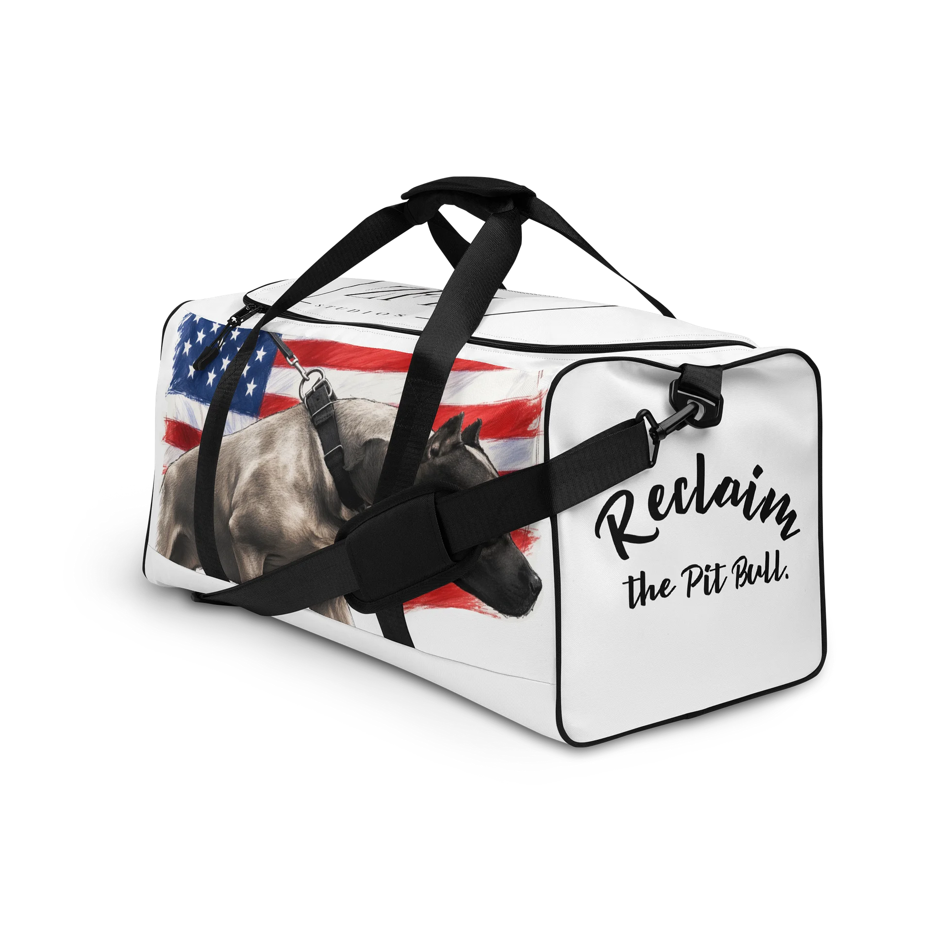 Patriotic Pit Bull Duffle Bag product image (3)