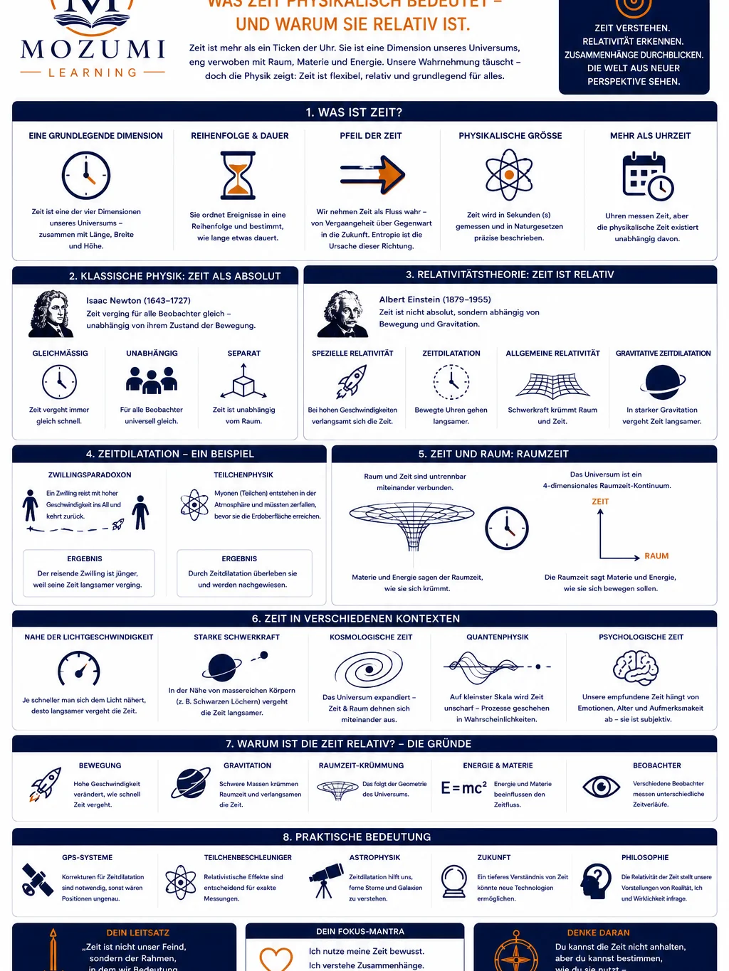 WISSEN & WISSENSCHAFT - Infografik Nr. 4 (Die faszinierende Welt der Zeit) product image (1)