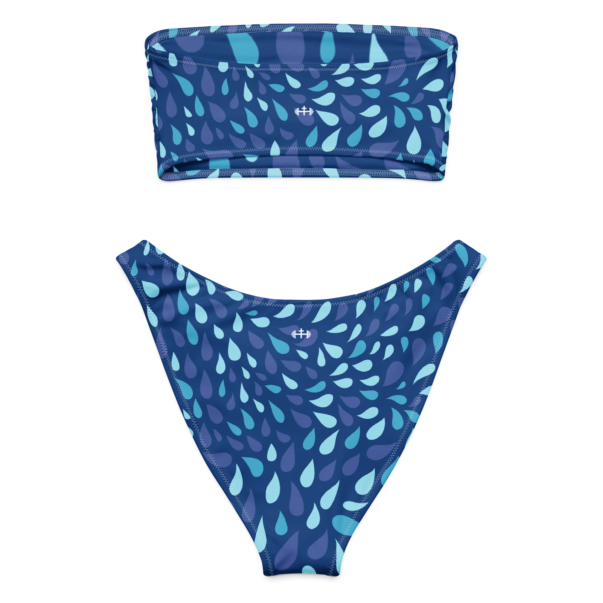 His House Womens Bandeau Bikini Set - Blue Wave product image (4)
