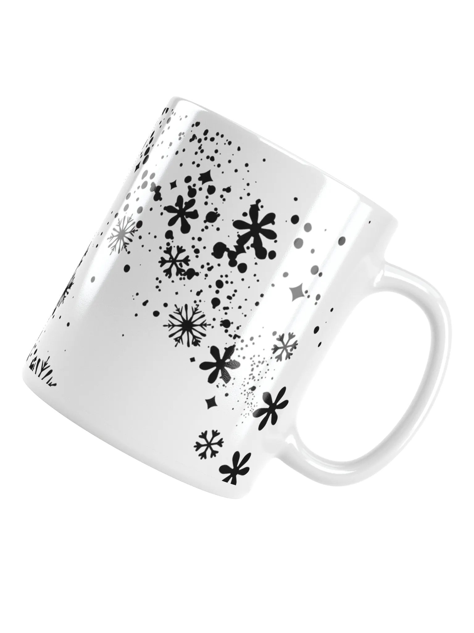 Starry Snowflake White Glossy Mug product image (10)
