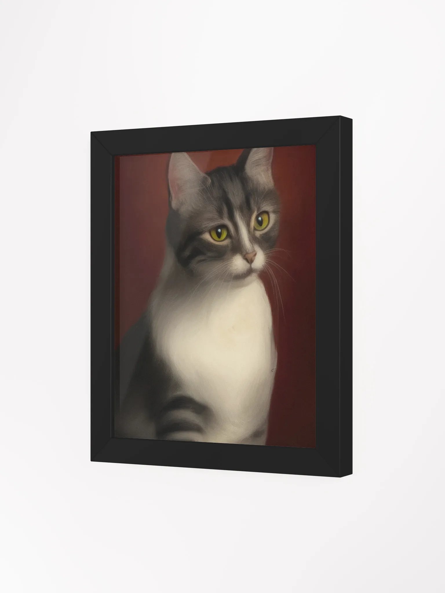 Cat Portrait Framed Matte Artprint product image (8)