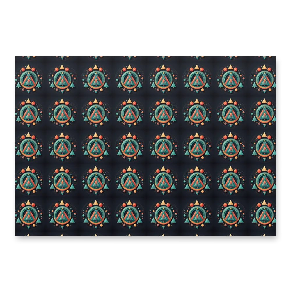 Geometric Christmas tree Wrapping Paper Sheets product image (2)