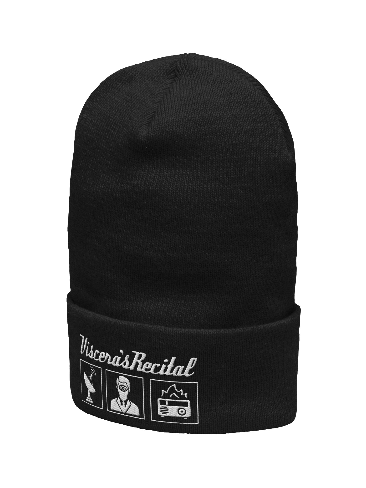Viscera's Recital Embroidered Beanie - White product image (2)