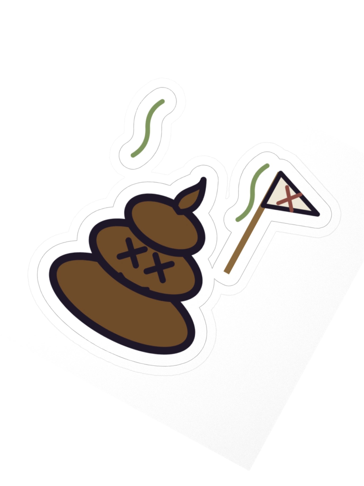 Lil' Stinker Zombie Cat Laptop Sticker, 3 Inch product image (2)