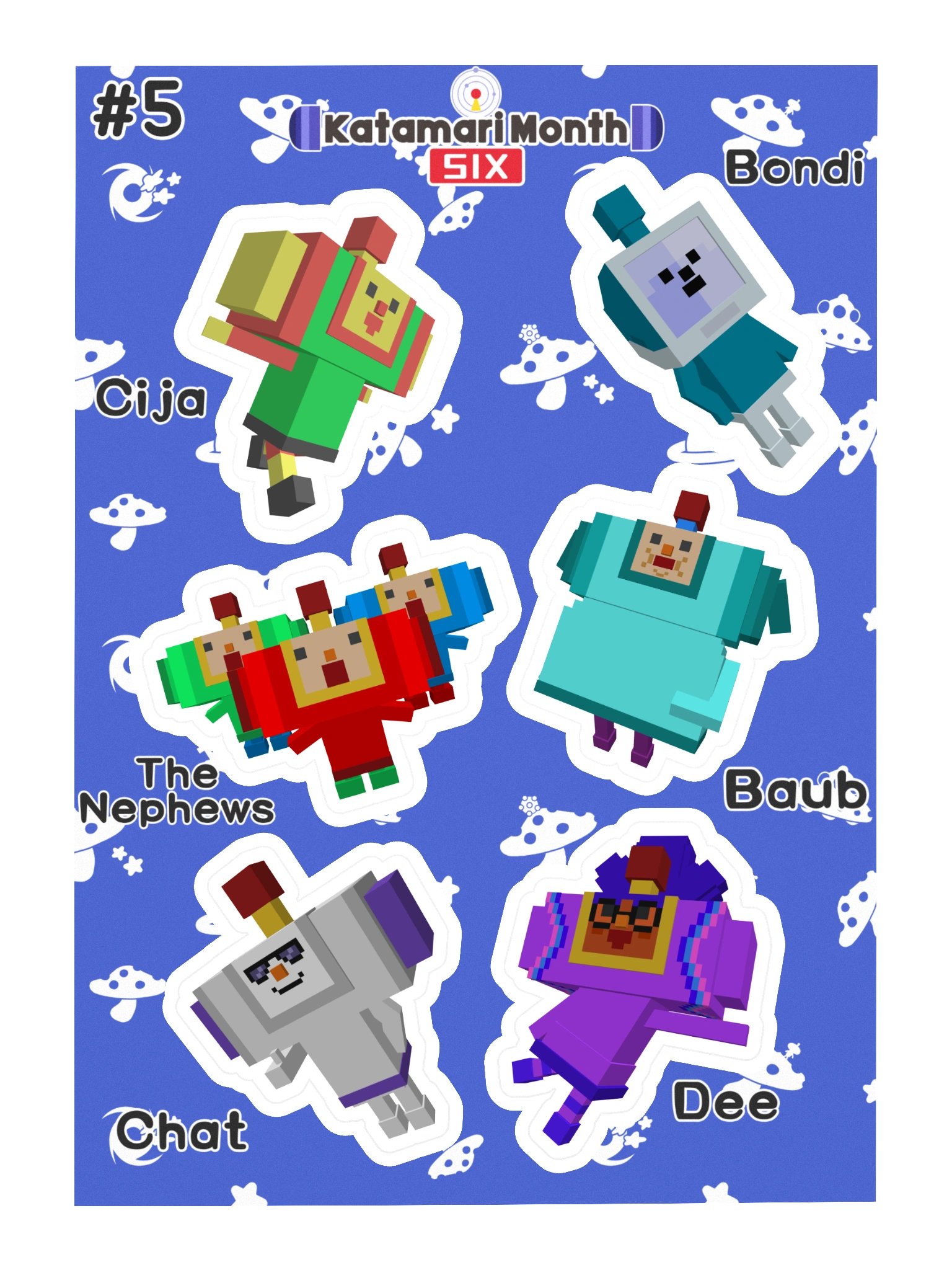 KDM6 OC Cousin Sticker Sheet #5 product image (3)