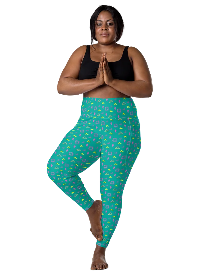 Oh Worm? teal pattern pocket leggings product image (1)