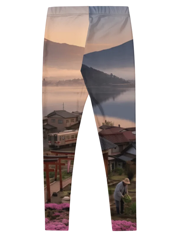 Mount Fuji Graphic Leggings | UPF 50+ Sun Protective Activewear product image (2)