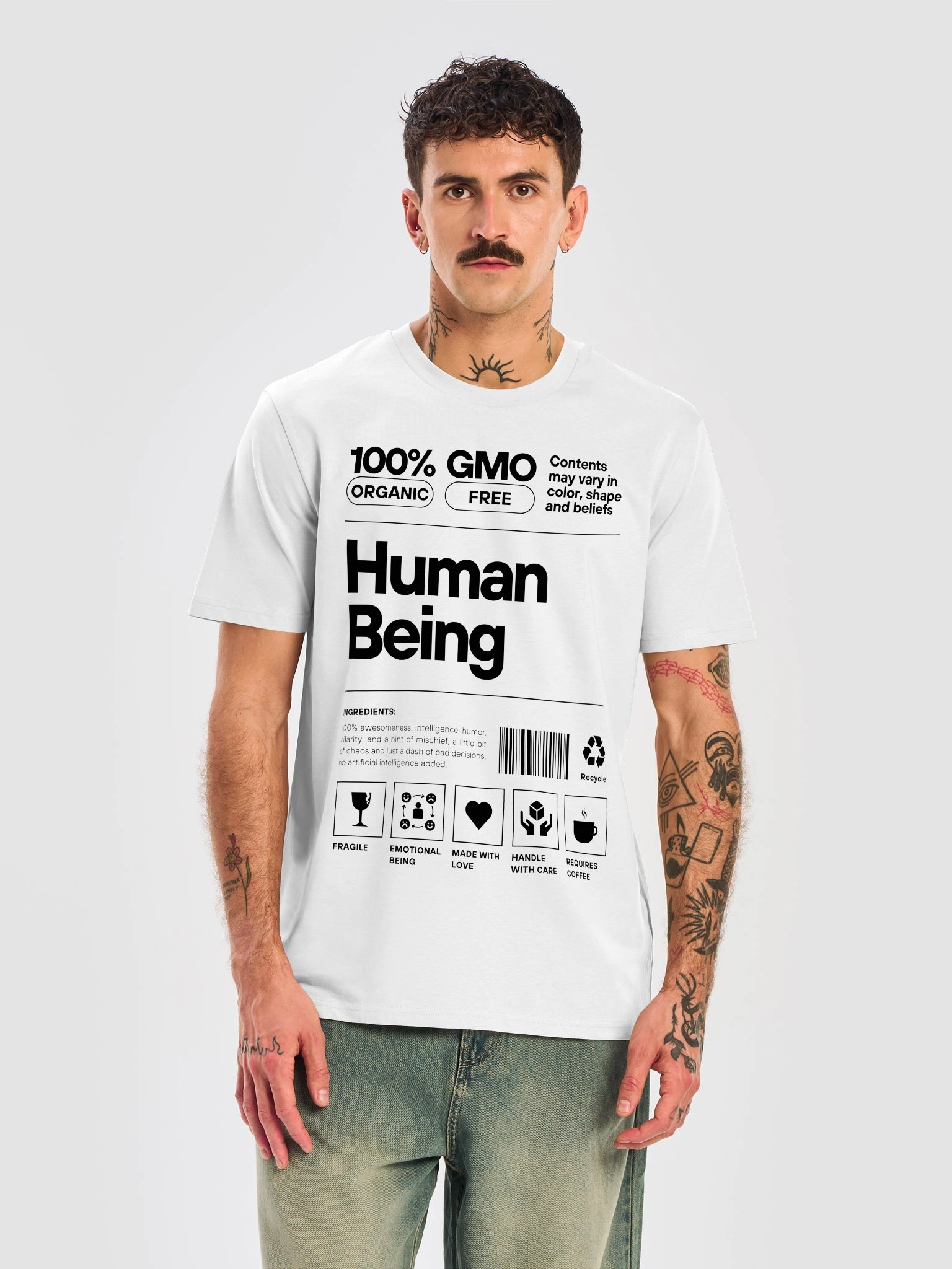 Unisex Organic Ribbed Neck T-Shirt product image (17)