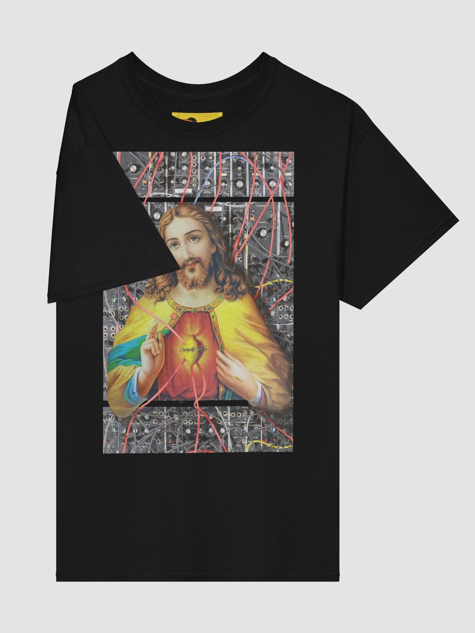 Jesus Christ Sacred MOOg by Frank Fonik, Techno EDM Unisex t-shirt product image (6)