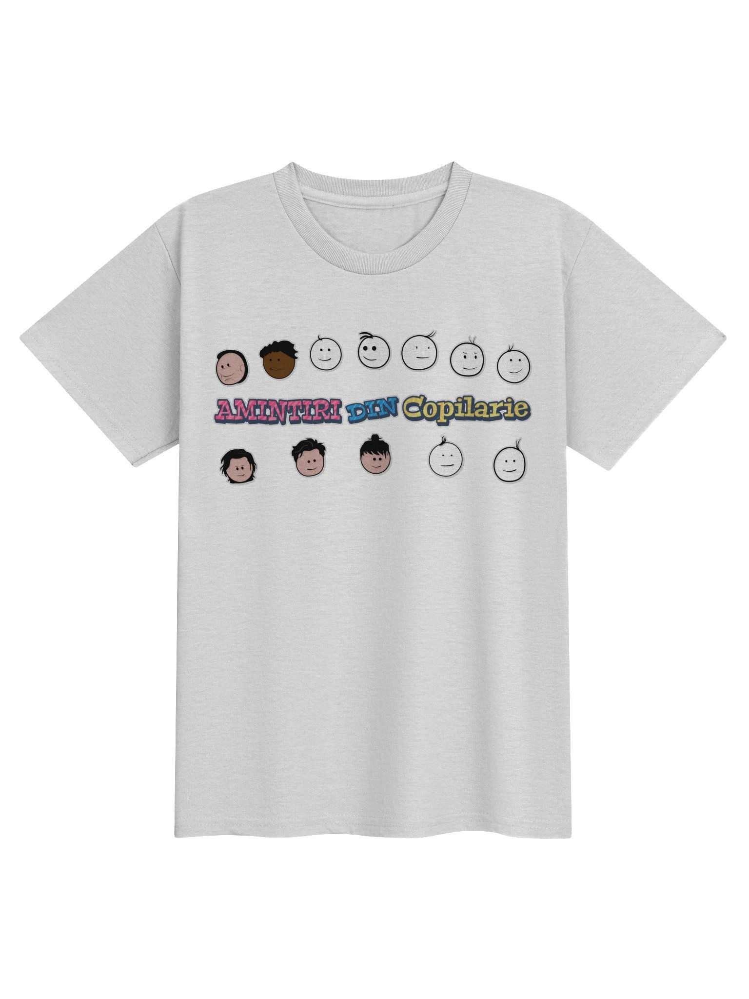 👕 Tricou Alb Băieți „Amintiri Din Copilărie” – Personajele product image (1)